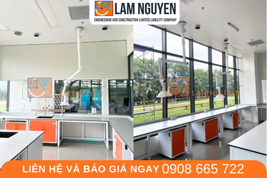  Hệ Thống Bàn Thí Nghiệm Áp Góc Cho Phòng Lab Trường Đại Học – Lâm Nguyễn