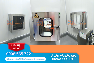 Bàn Giao Hệ Thống Pass Box Inox Chuẩn Phòng Sạch Cho Trung Tâm Kiểm Nghiệm