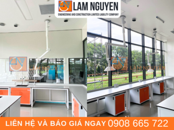  Hệ Thống Bàn Thí Nghiệm Áp Góc Cho Phòng Lab Trường Đại Học – Lâm Nguyễn