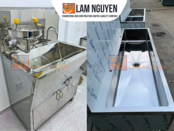 Thi Công Thiết Kế Bồn Rửa Tay Đạt Chuẩn – Giải Pháp Inox Bền Đẹp, An Toàn Từ Lâm Nguyễn